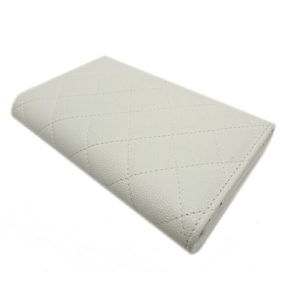 CHANEL White Caviar Leather Wallet - Picture 4 of 10